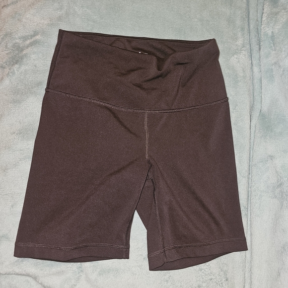 Yogalicious Pants - Yogalicious Chocolate High-Waisted Bike Shorts
